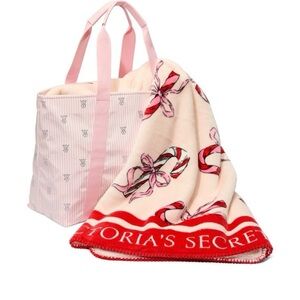 Victoria's Secret Cozy Blanket & Shine Tote